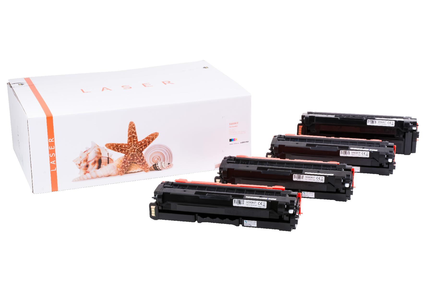 CLP680KIT alternativ Toner Rainbowkit für Samsu / CLT 506L/ELS / BK6.000 / CMY3.500 Seiten
