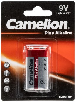9V-Block-Batterie CAMELION AlkalinePlus / Typ 6F22, 9V