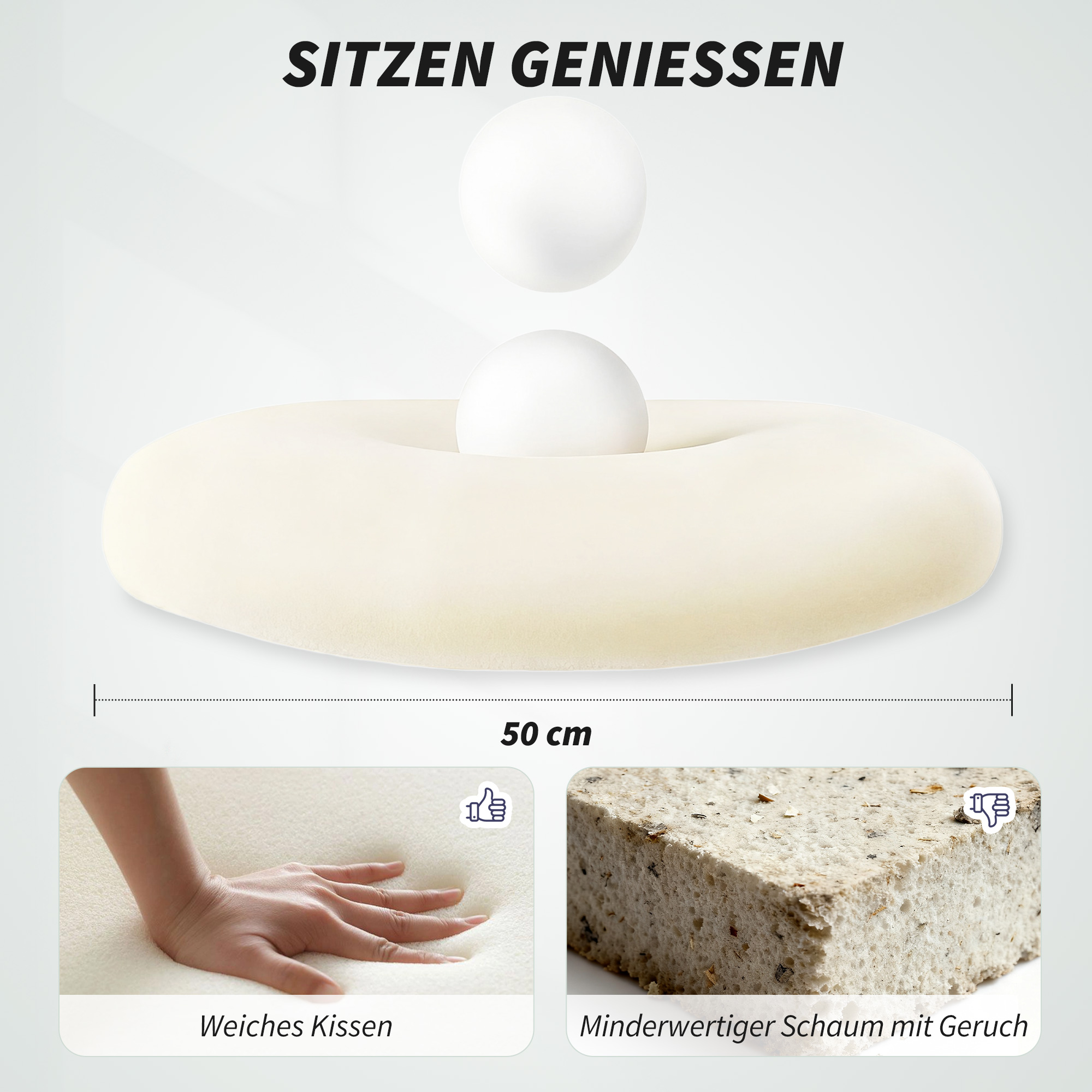 Ergonomischer Bürostuhl mit 3D-Armlehnen, Netzstoffrücken, S-förmige Rückenlehne, Kopfstütze, Kippfunktion, Schwarz