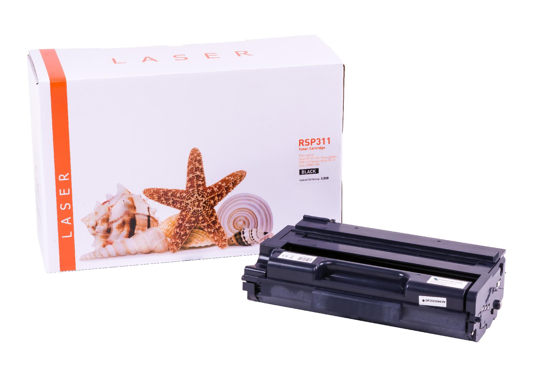 SP311 alternativ Toner schwarz für Ricoh  / 407246 / 3.500 Seiten