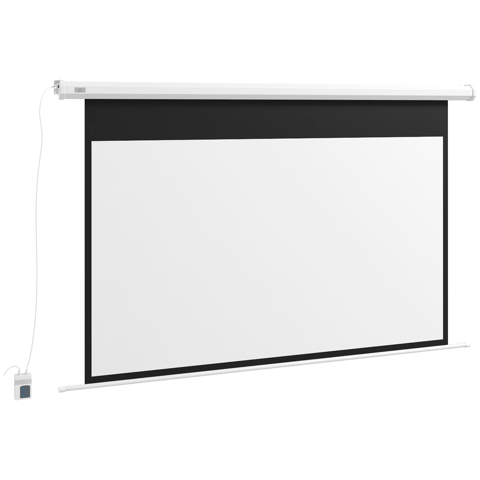 Beamer-Leinwand, Projektionsleinwand, 16:9, 84 Zoll, Fernbedienung, Motor