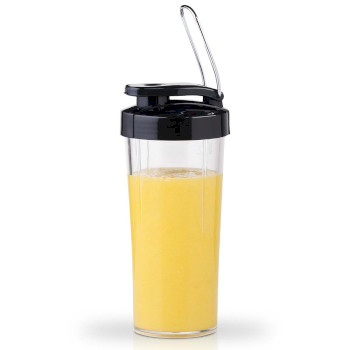 Smoothie-to-go pro Trinkbecher Comfortjuicer 450 ml für Schule, Arbeit oder Fitnessstudio - schwarz