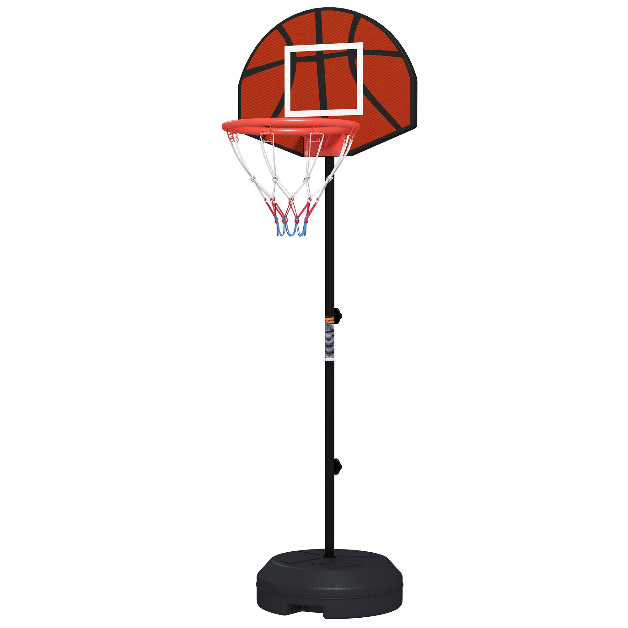 Basketballständer, höhenverstellbar, 98-148cm, schwarz