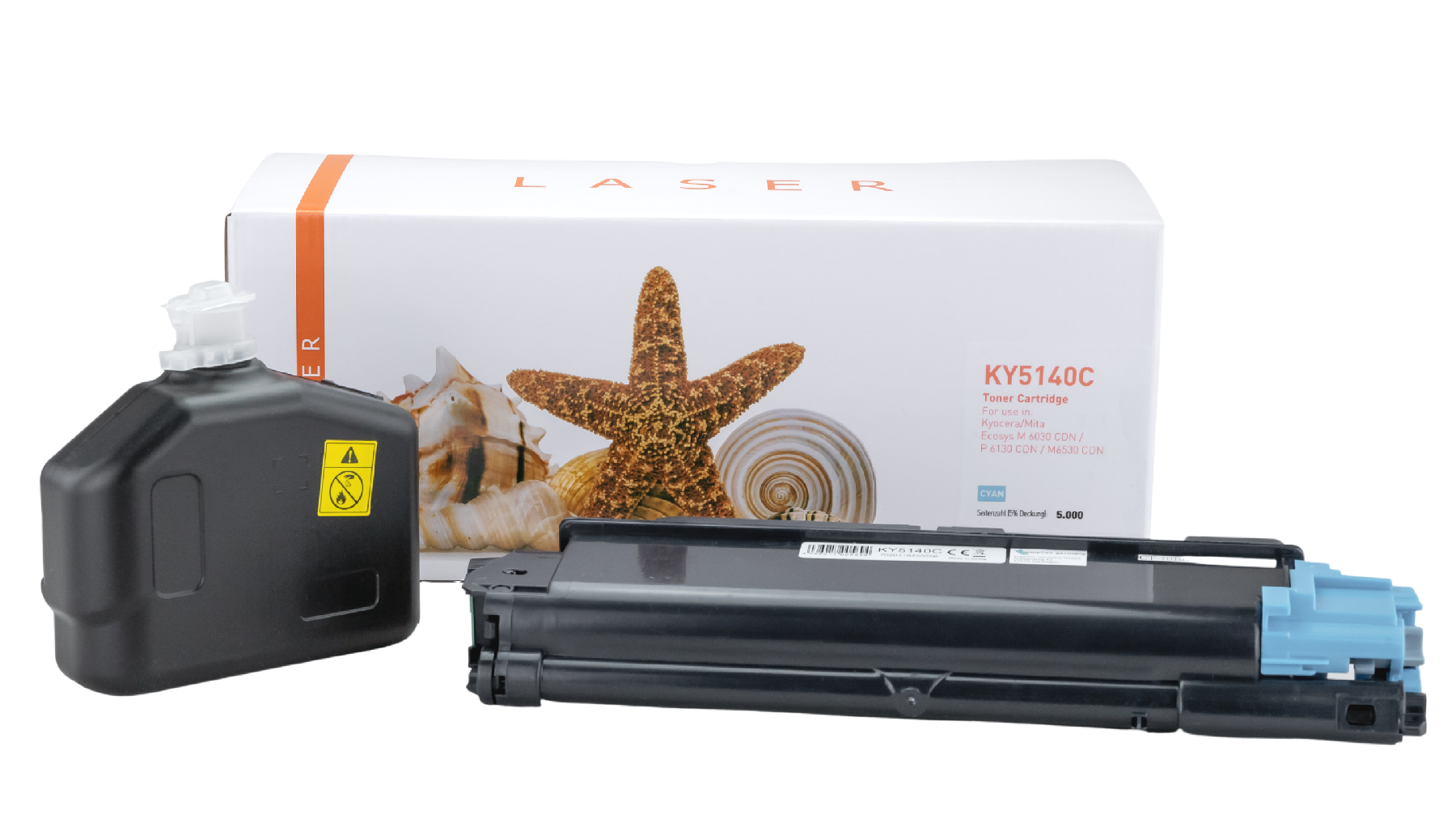 TK5140C alternativ Toner Cyan für Kyocera  / TK5140C / 5.000 Seiten