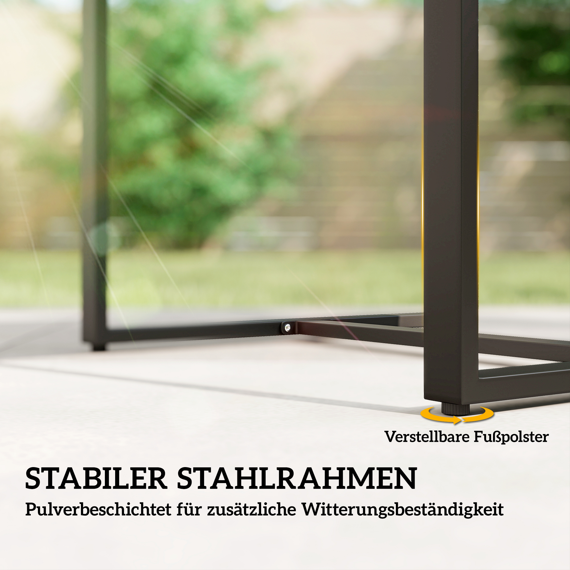 Rattan Bistroset, 3 teiliges Gartenmöbel-Set mit 2 Gartenstühlen, Couchtisch, abnehmbar Kissen Hellgrau