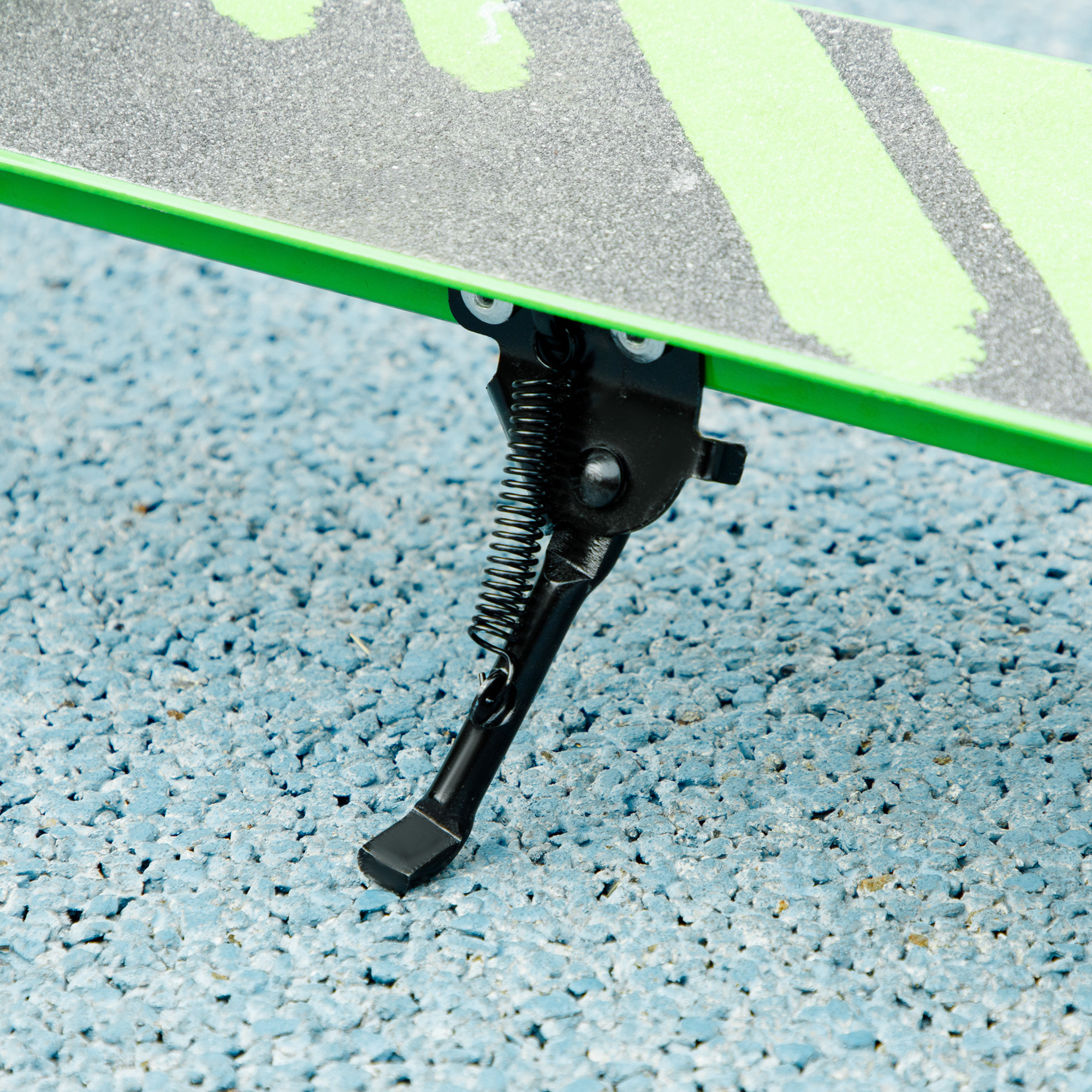 Kinderroller, Doppelte Bremsen, Metallrahmen, Fußstütze, faltbar, 3-8 Jahre, Grün