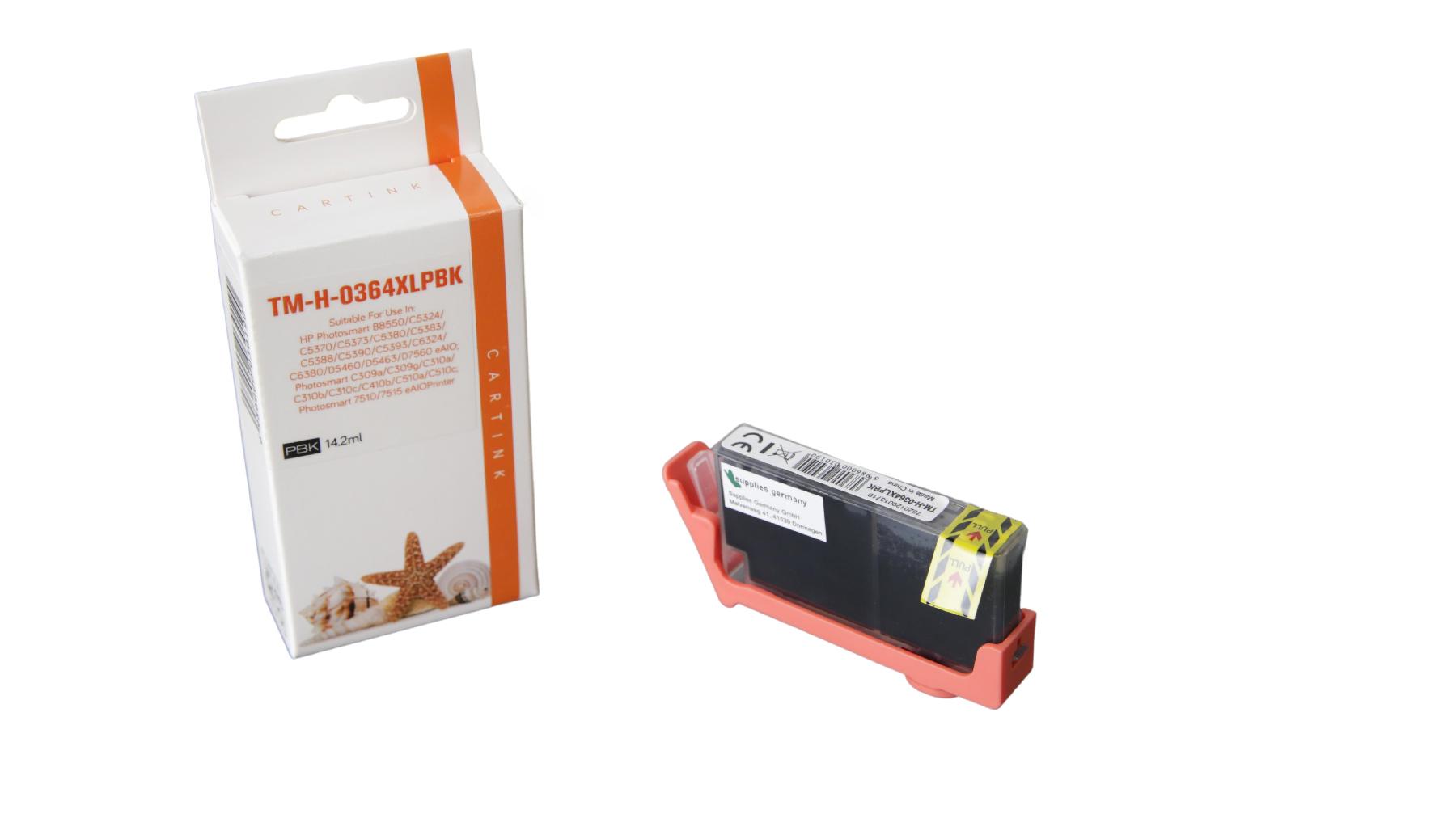 364PHschwarz alternativ Seestern Tinte Photo schwarz f / CB322EE / 14,2ml / mit Chip 364PHschwarz alternativ Seestern Tinte Photo schwarz f / CB322EE / 14,2ml / mit Chip
