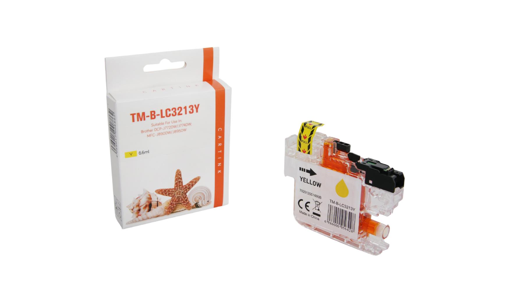 LC3213Y alternativ Seestern Tinte gelb für Brother / LC3213Y / 400 Seiten