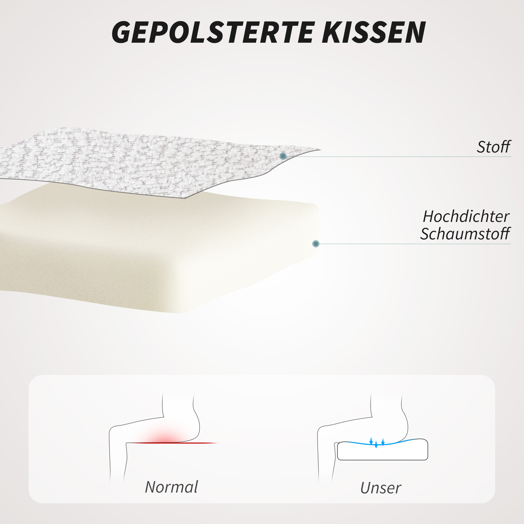 gepolsterter Bürostuhl mit Plüschbezug, Wannen-Design, rollbarer Schreibtischstuhl, Stahlbasis, Creme+Schwarz