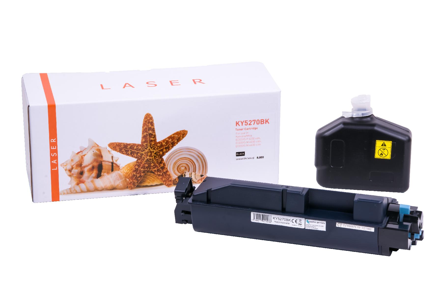 TK5270K alternativ Toner schwarz für Kyocera / TK5270K / 8.000 Seiten