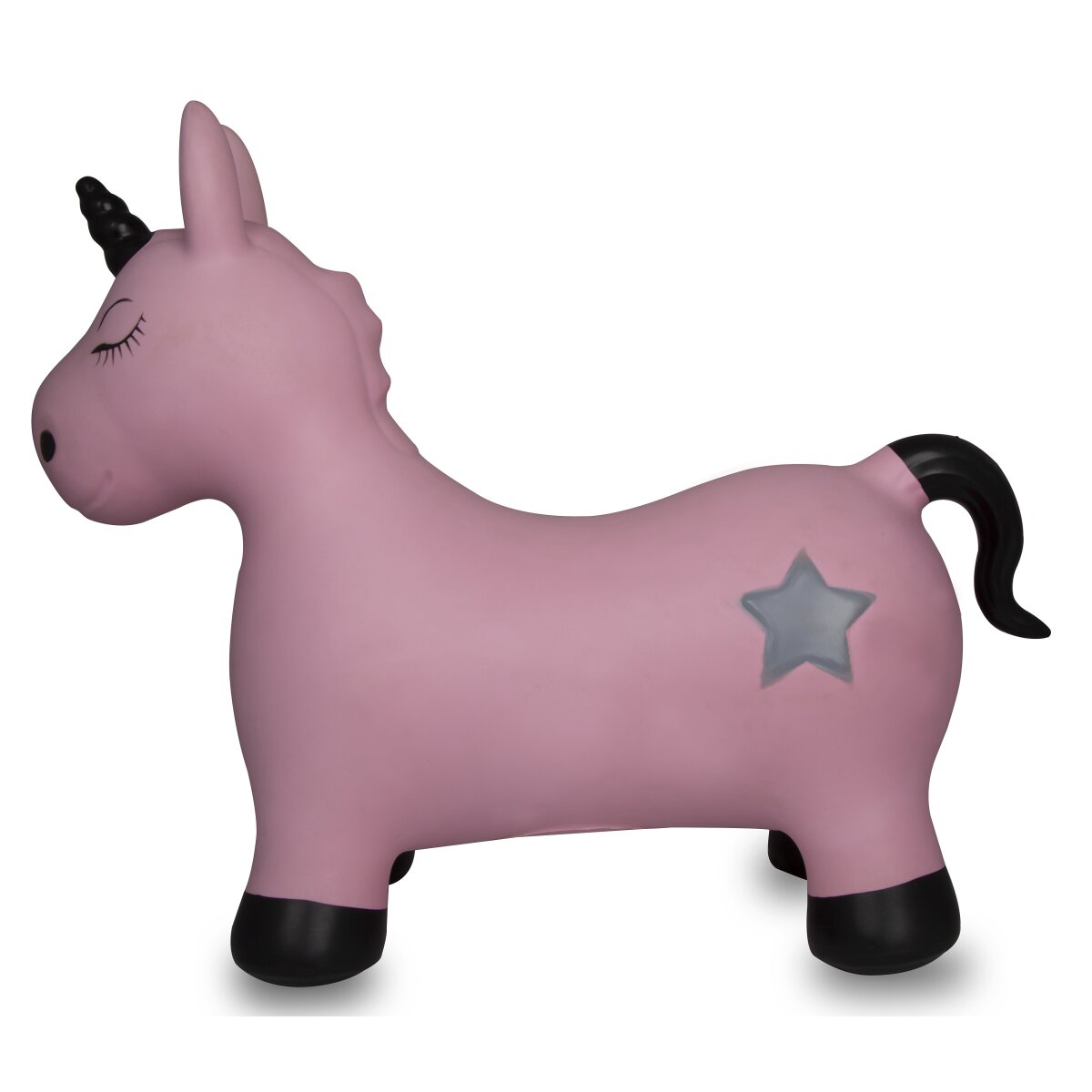 Hüpftier Einhorn HoppyDoo pink mit Pumpe