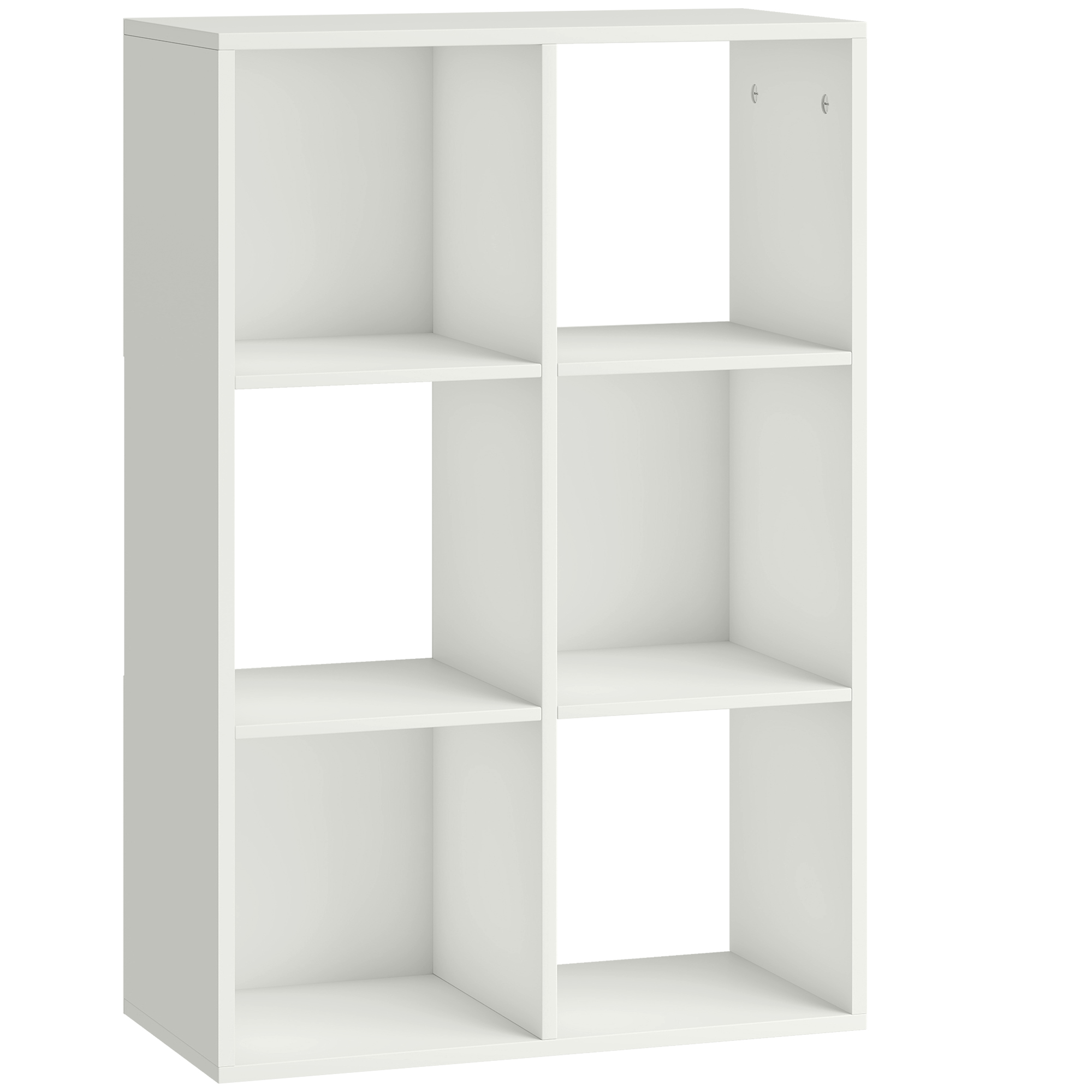 Bücherregal Standregal mit 3 Ebenen Schmal Regal mit Kippschutz Aufbewahrungsregal für Wohnzimmer Schlafzimmer Büro Weiß