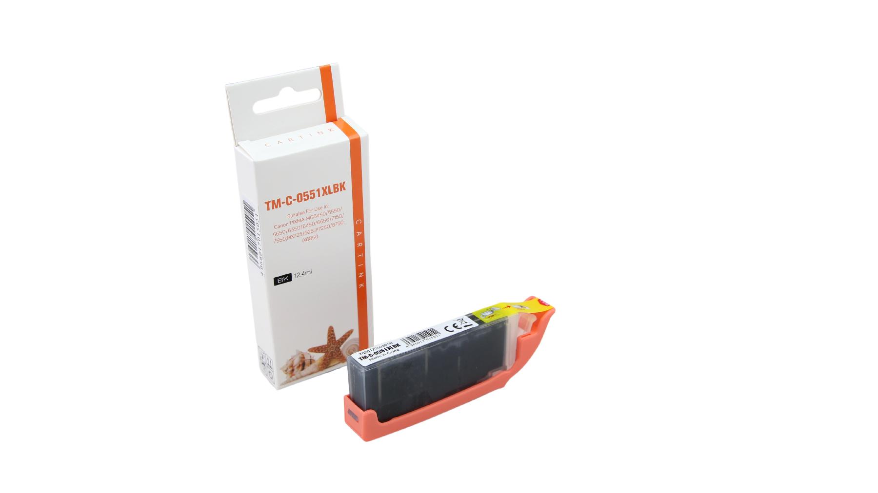 CLI551BKXL alternativ Seestern Tinte schwarz für / 6508B001 / 12,4ml CLI551BKXL alternativ Seestern Tinte schwarz für / 6508B001 / 12,4ml