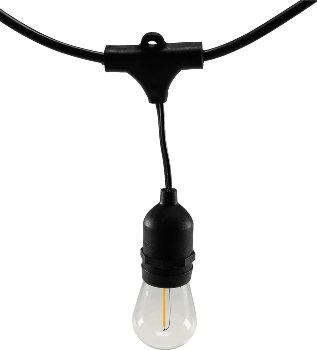 Biergarten-Lichterkette "CT-BGL 10Solar" / 2m + 4,5m, 10x Filament Led Lampe, IP44