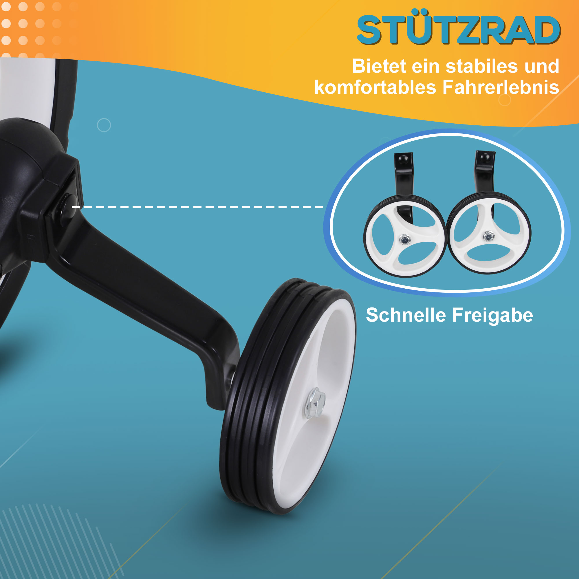 Kinder Laufrad, Lauflernrad, Kinderfahrrad, 2-in-1, Kinderrad mit Stützrädern und Pedalen, 2-5 Jahre, Sitzhöhenverstellbar, PP, Rot, 85 x B36 x H54 cm