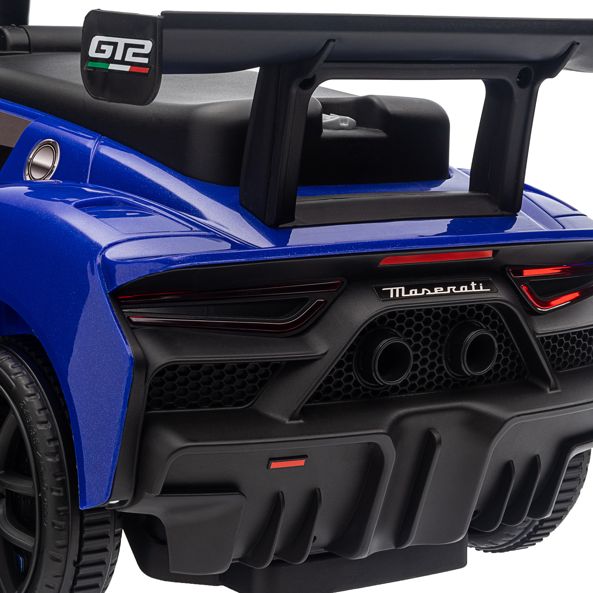 Rutschauto, Lizenzfahrzeug, interaktive Hupen- und Musikknöpfe, Kunststoff und Stahl, Blau, 65 x 29 x 37 cm