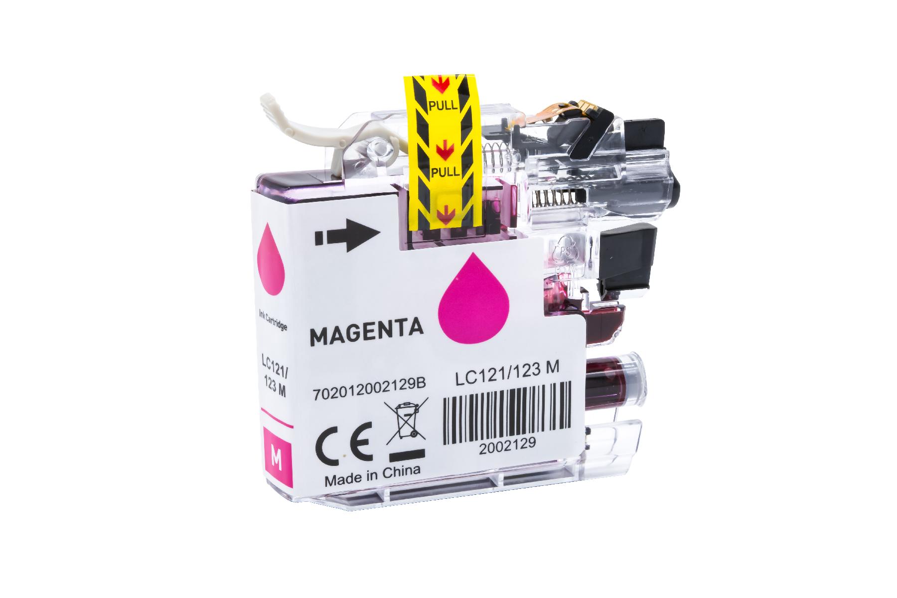 LC121/123XLM alternativ Tinte magenta für Brother / LC123M / 10ml