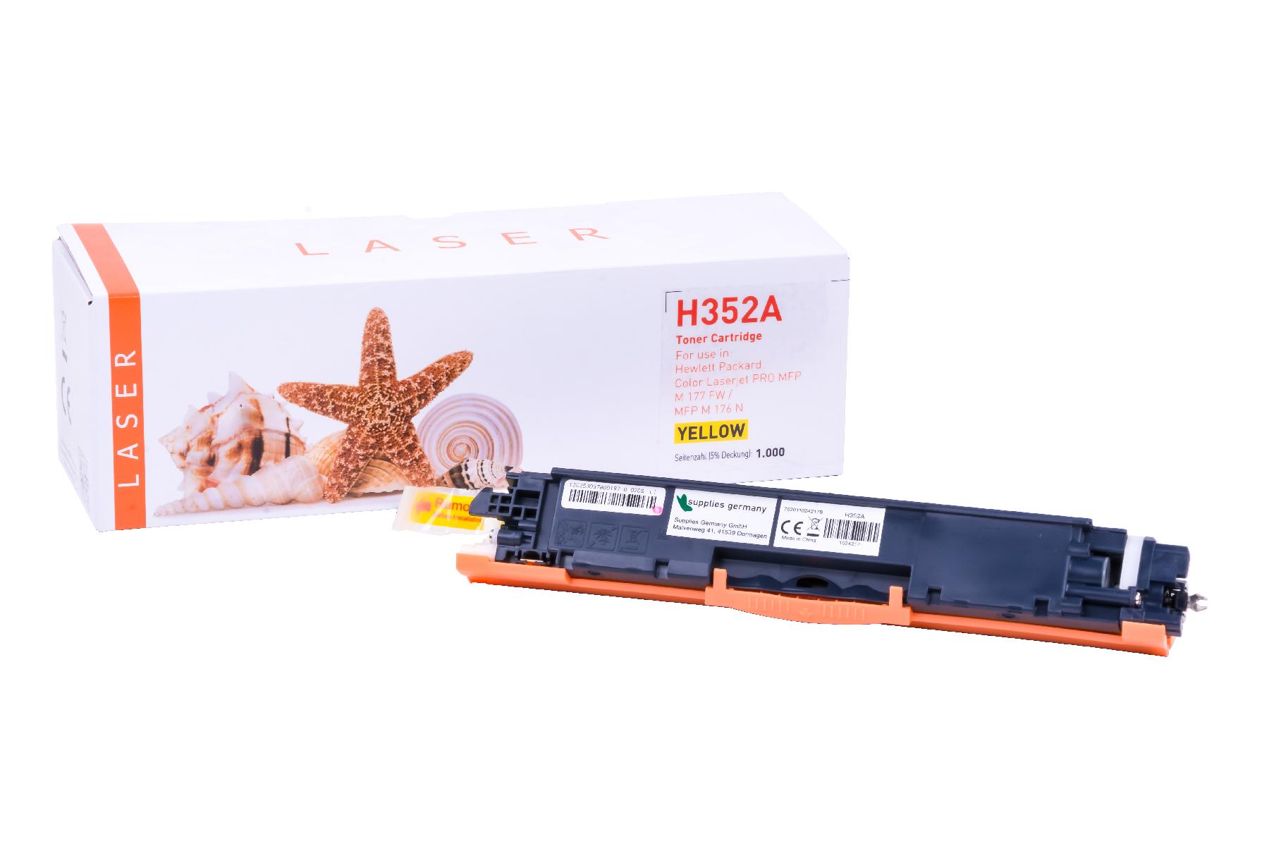 CF352A alternativ Toner gelb für HP / CF352A / 130A / 1.000 Seiten CF352A alternativ Toner gelb für HP / CF352A / 130A / 1.000 Seiten