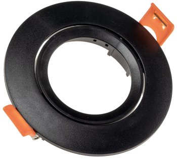 Decken-Einbaustrahler "CT-K86" schwarz / schwenkbar, Ø86mm, für 50mm Lampen