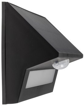 LED Solar Wandleuchte "SWL-AS400" / IP44, warmweiß 3000K, PIR Sensor