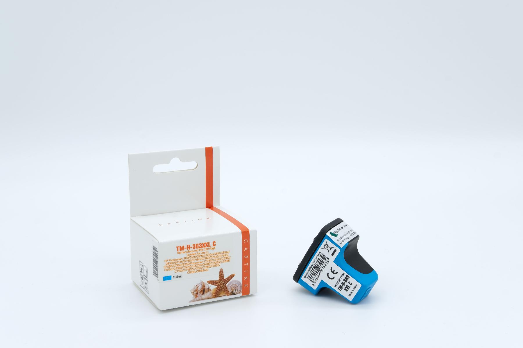 363CXXL Refill Tinte Cyan für HP / C8771EE / 11,4ml 363CXXL Refill Tinte Cyan für HP / C8771EE / 11,4ml