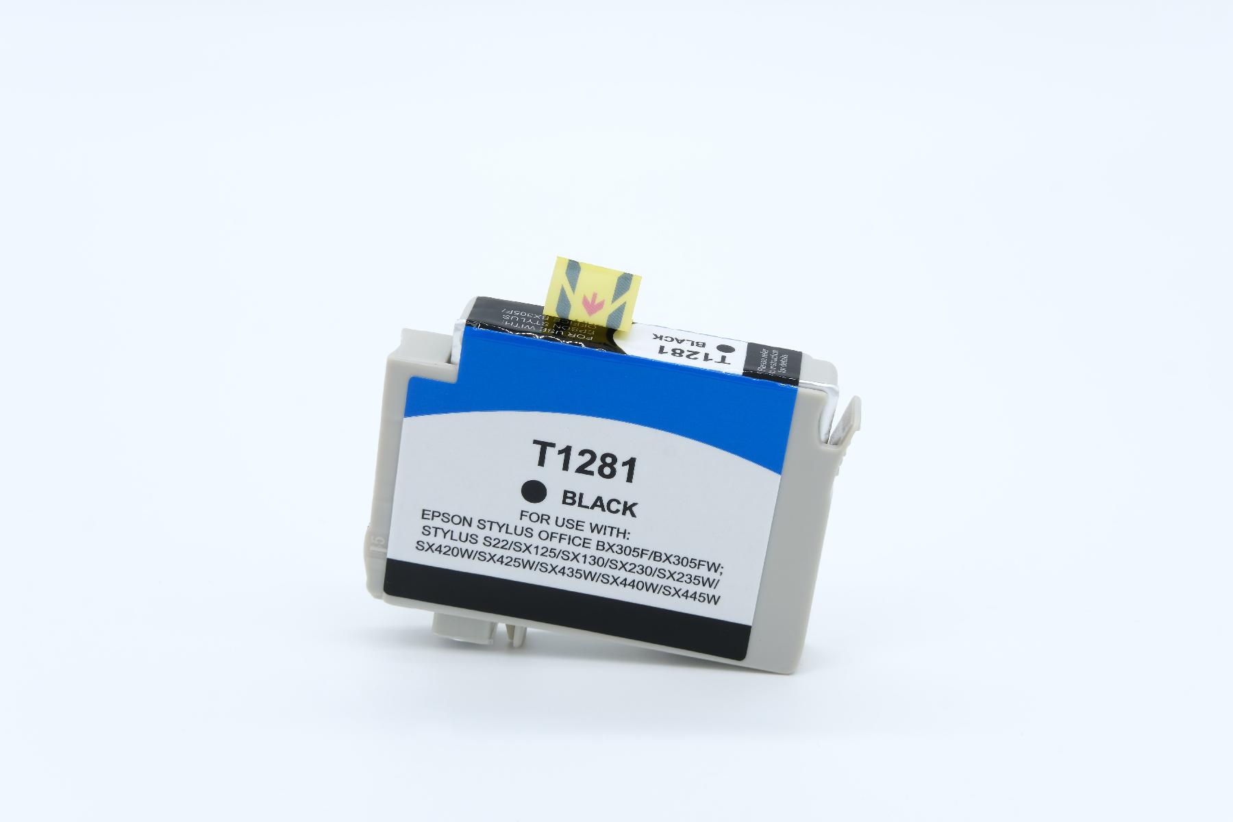 T1281 alternativ Tinte schwarz für Epson / C13T12814010 / 8ml T1281 alternativ Tinte schwarz für Epson / C13T12814010 / 8ml