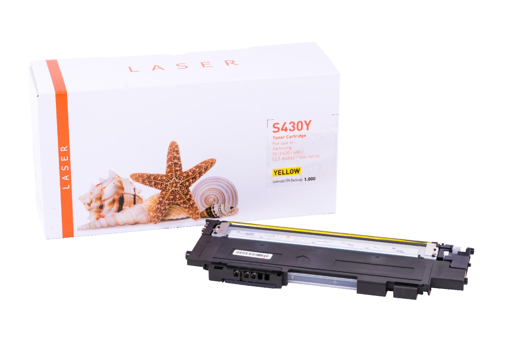 SLC430Y alternativ Toner yellow für Samsung  / CLTY 404 S/ELS / 1.000 Seiten