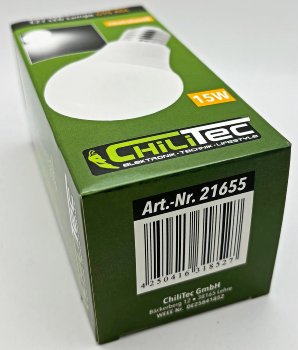 LED Glühlampe E27 "G90 AGL" neutralweiß / 4000k, 1600lm, 230V/15W, 160°