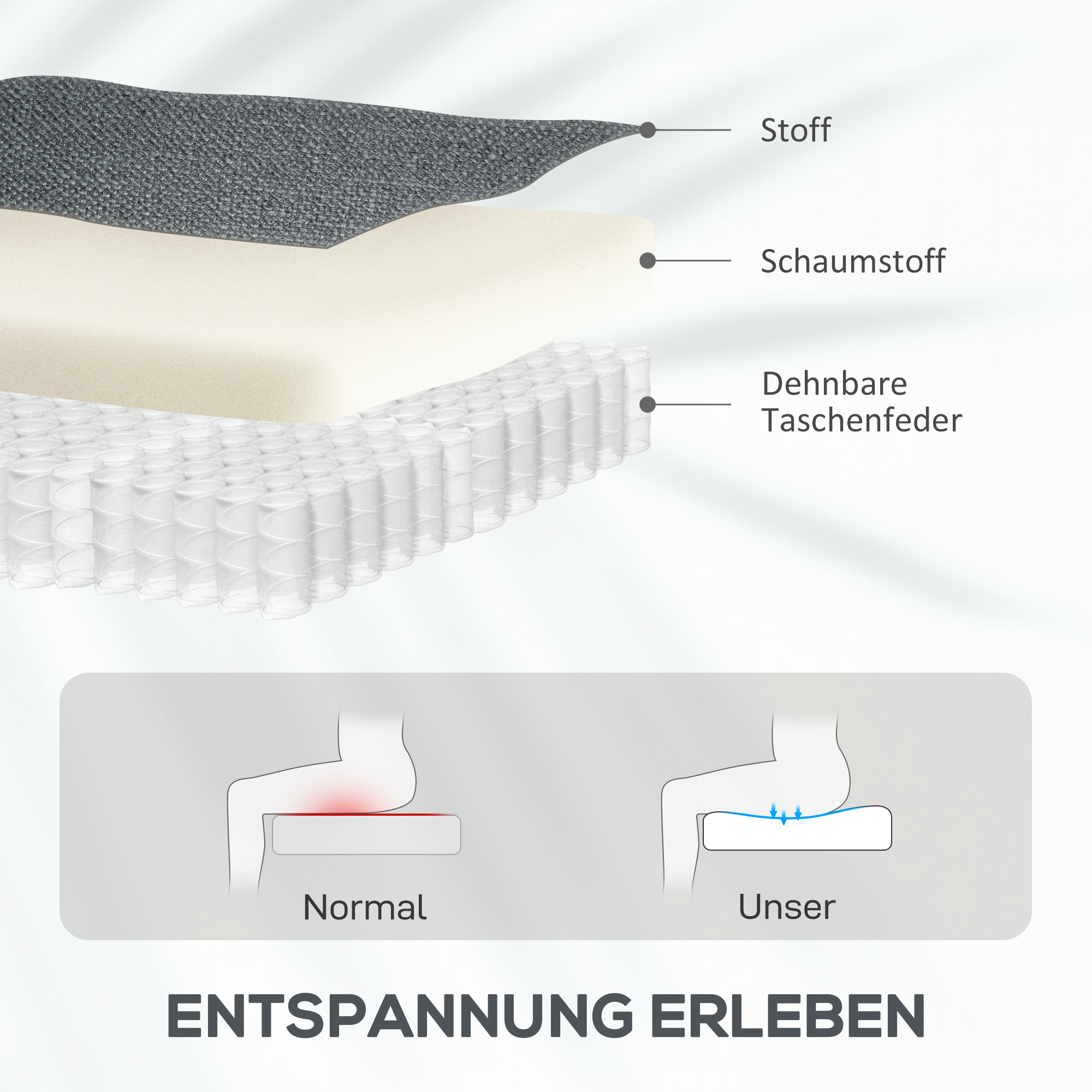 Aufstehsessel, elektrischer Liegesessel mit Massagefunktion, Polstersessel mit Aufstehfunktion, Metall, Stoff, Grau