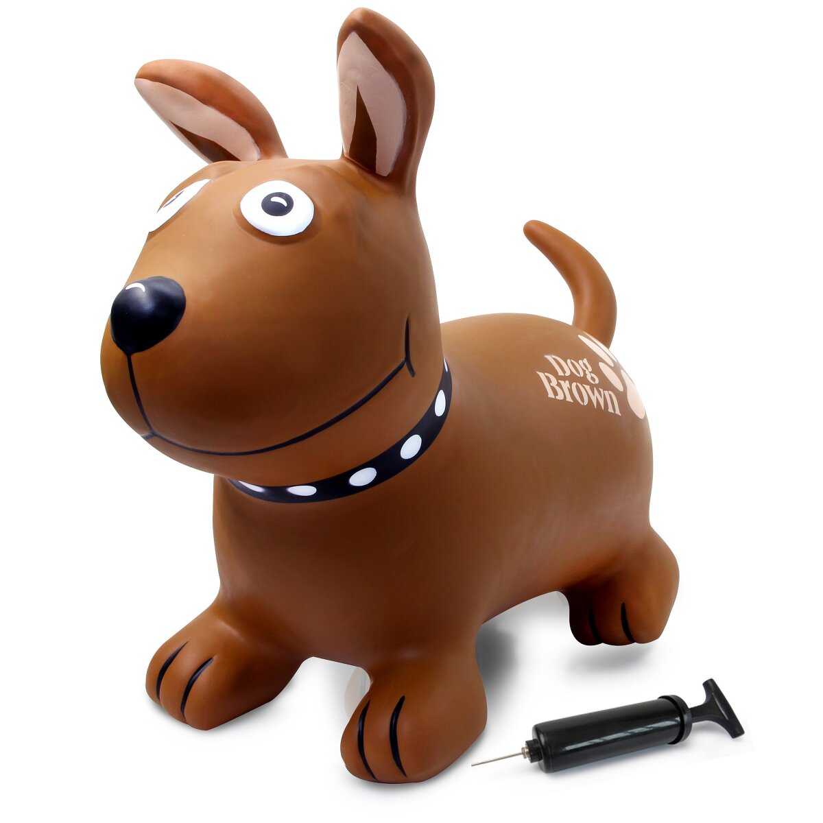 Hüpftier Dog Brown HoppyDoo mit Pumpe