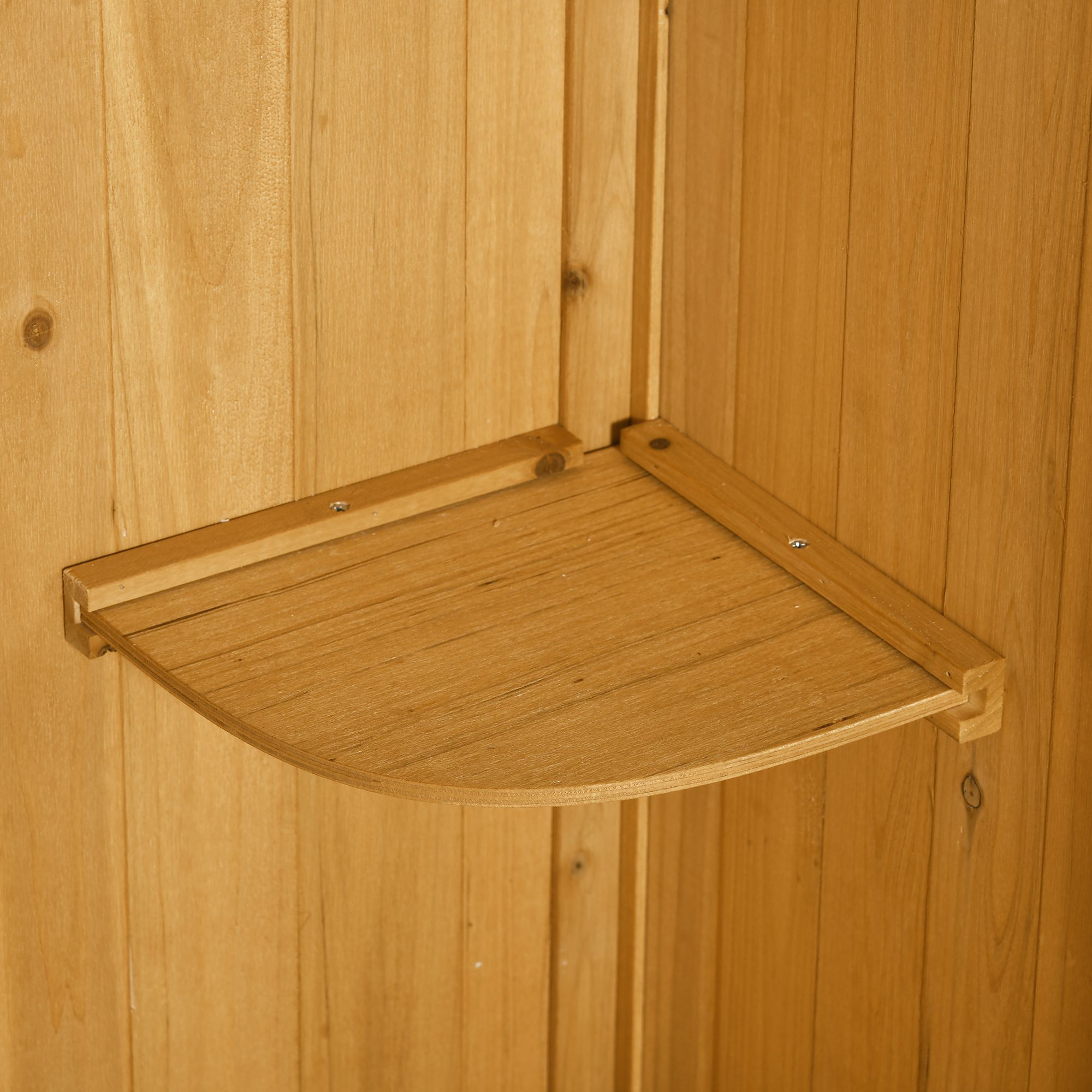 Gartenschrank Gartenhaus Gerätehaus Geräteschuppen mit Fachböden Asphaltdach Fenster Holz Gelb+Grün 77 x 54,2 x 179 cm