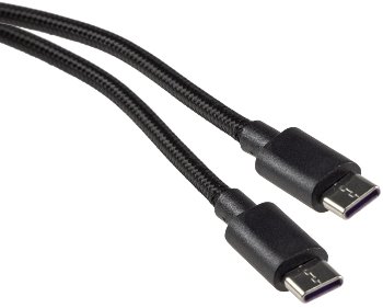 USB-Kabel USB-C auf USB-C 1,0m / Stecker/Stecker, 5-20V, max 60W / 3A