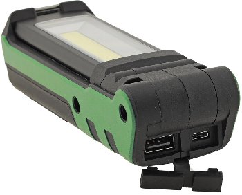 LED Akku-Arbeitsleuchte "FlapLED 500" / LiIon Akku, Magnethalter, 5W, 400lm,IP44