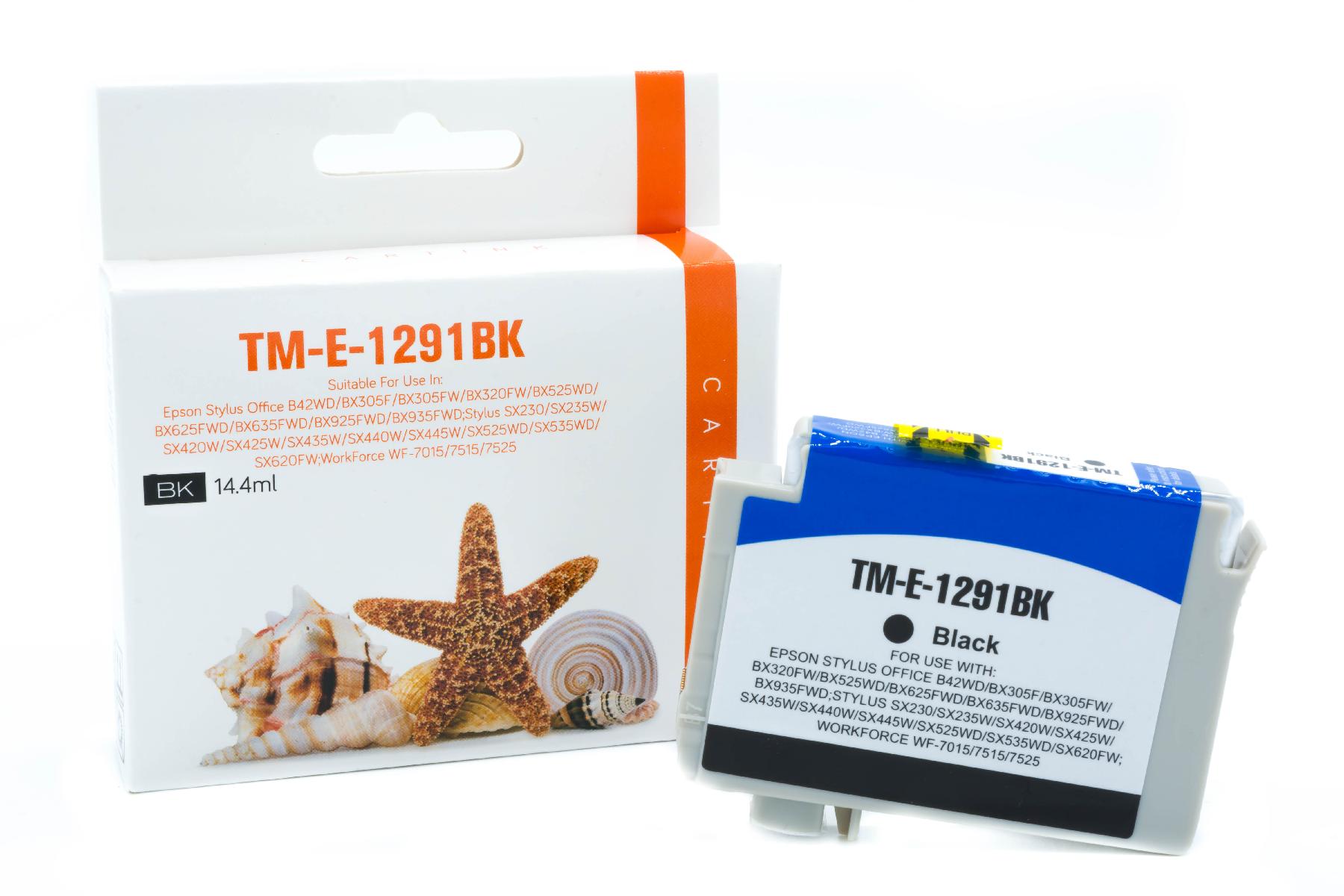 T1291 alternativ Seestern Tinte schwarz / C13T12914010 / 14,4ml T1291 alternativ Seestern Tinte schwarz / C13T12914010 / 14,4ml