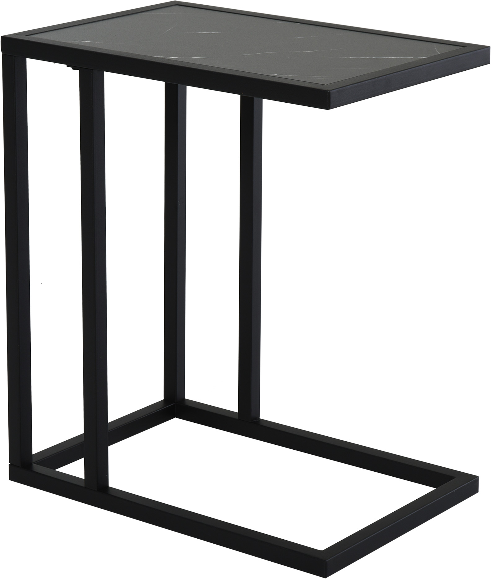 Beistelltisch, C-förmig, platzsparend, Nachttisch/Couchtisch, Marmoroptik, 45 x 30 x 51,5 cm Beistelltisch, C-förmig, platzsparend, Nachttisch/Couchtisch, Marmoroptik, 45 x 30 x 51,5 cm