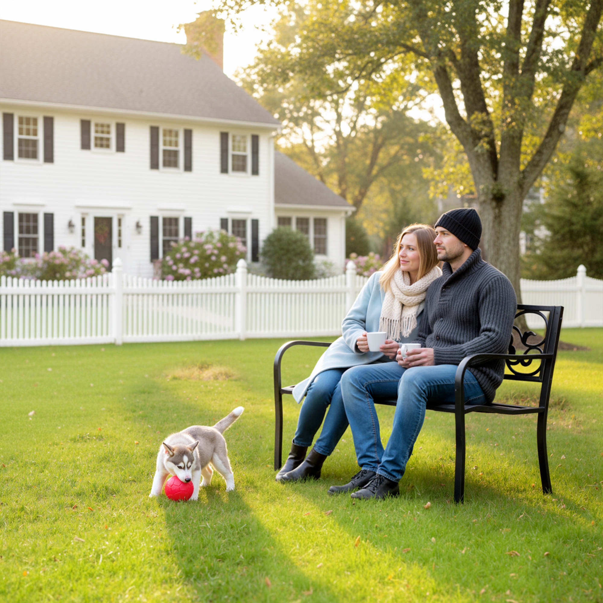 2-Sitzer Gartenbank Parkbank mit ausziehbarem Tisch Sitzbank Bank 240kg belastbar Terrassenbank mit Rücken- & Armlehnen Gartenmöbel für Terrasse, Garten Außenbereich 150x58,5x90 cm Schwarz