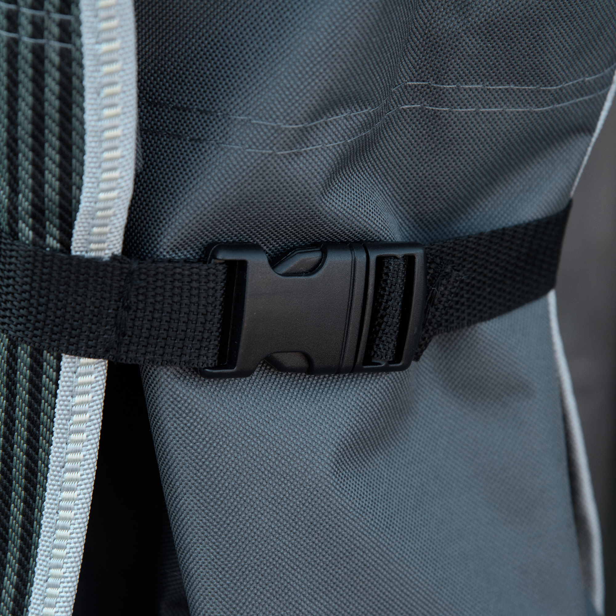 Campingbett, klappbares Feldbett mit Kopfkissen, 188 x 64,5 x 53 cm, Grau