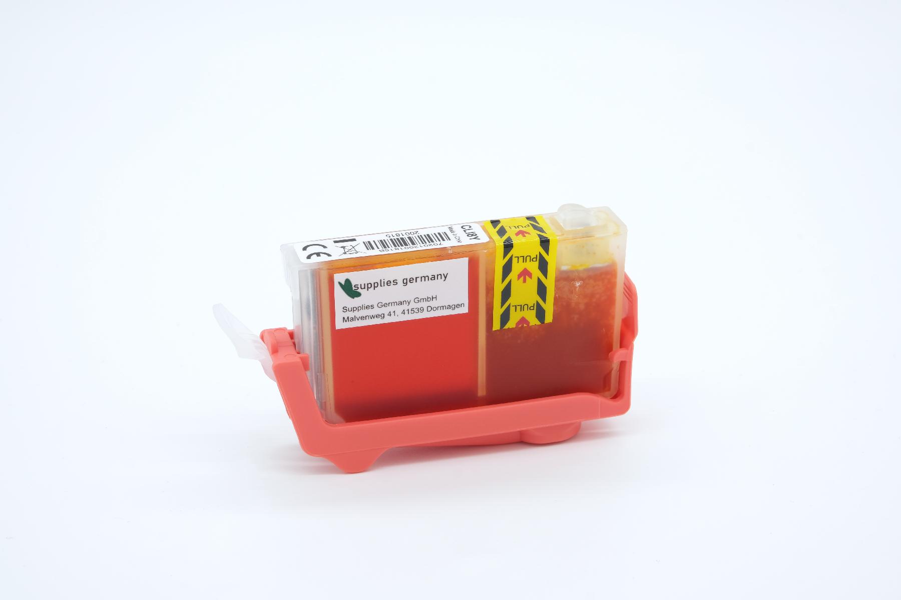 CLI8Y alternativ Tinte gelb für Canon / 0623B001 / 14ml / Chipversion CLI8Y alternativ Tinte gelb für Canon / 0623B001 / 14ml / Chipversion