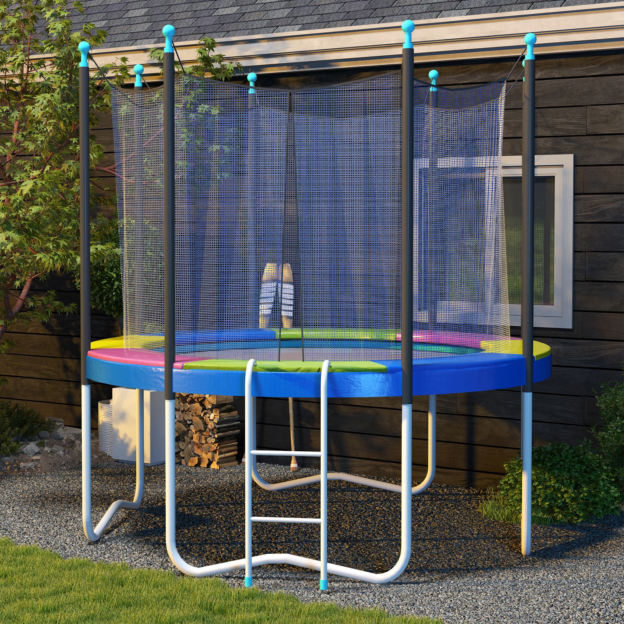 Ersatz-Randabdeckung für Trampoline, wasserfest, reißfest, Ø305 cm, bunt
