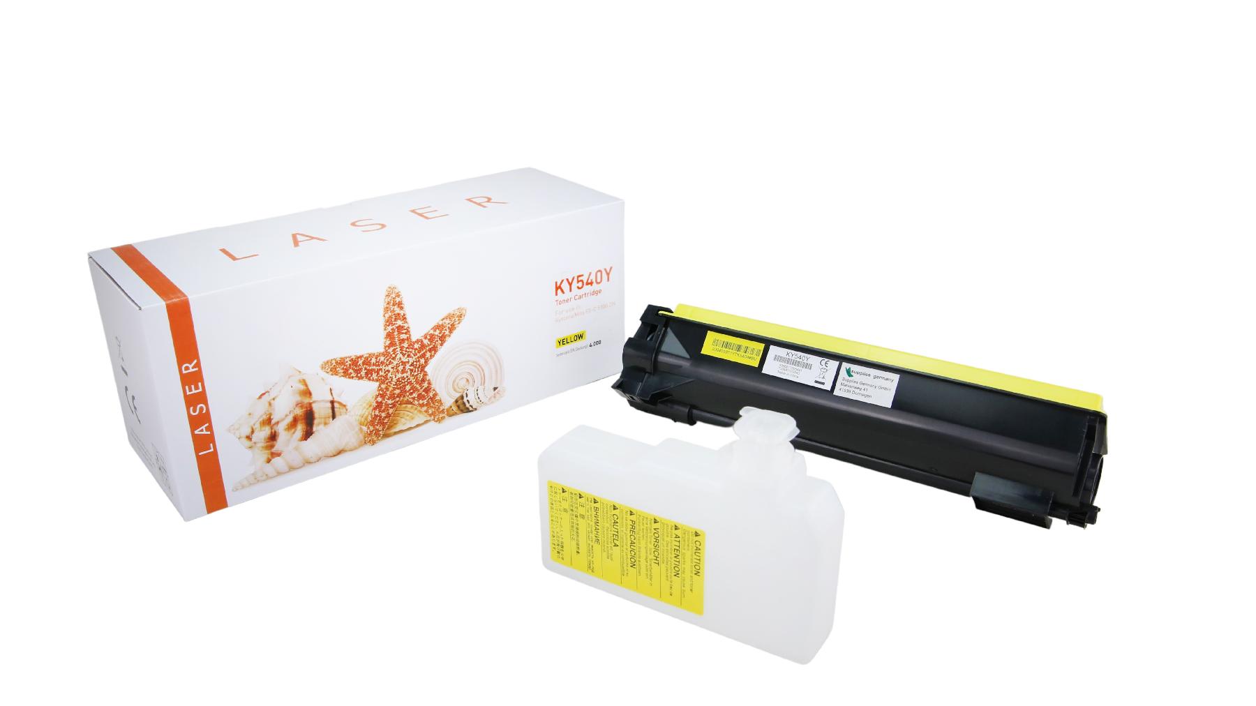 TK540Y alternativ Toner yellow für Kyocera  / TK540Y / 4.000 Seiten