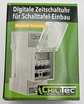 digitale Wochen-Zeitschaltuhr für / Schalttafel-Einbau, 230V, mit Bluetooth