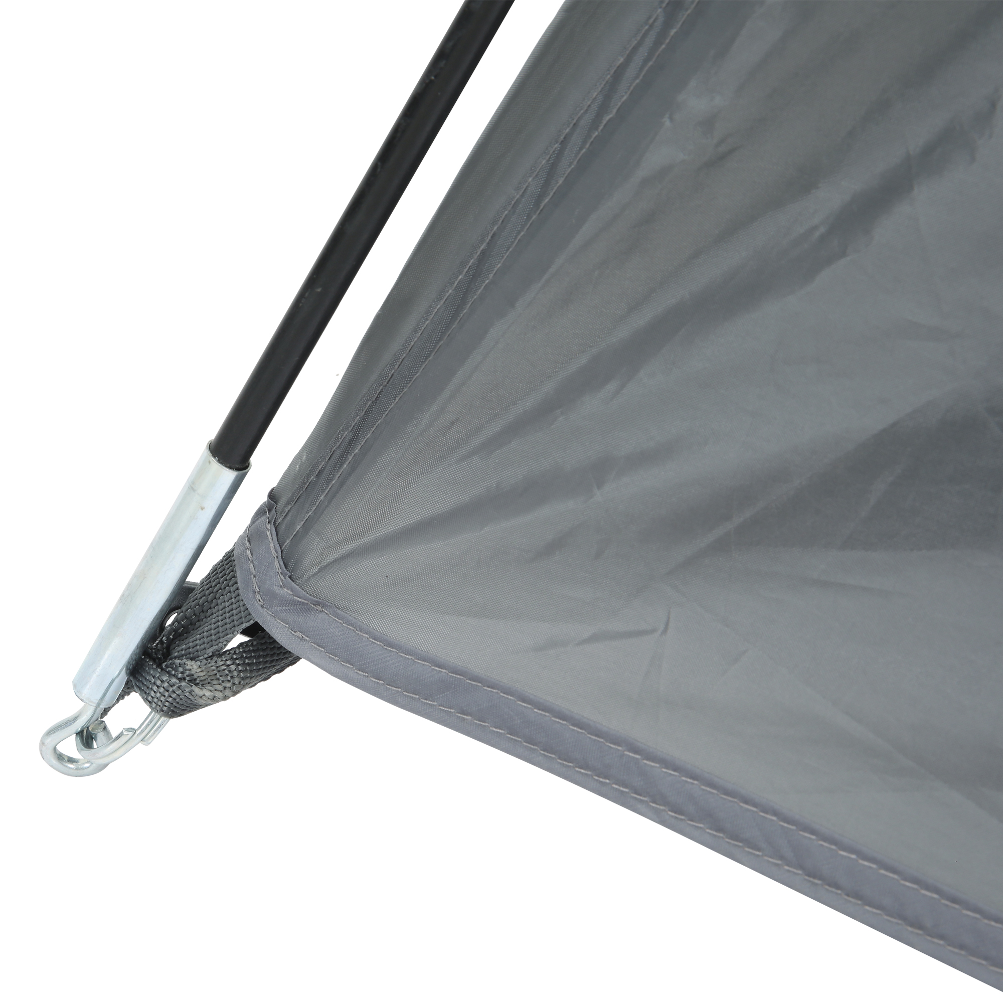 Campingzelt für 2-3 Personen Glasfaser Tür mit Reißverschluss Meshfenster inkl. Transporttasche Kuppelzelt 190T Kunstleder2000mm Glasfaser Grau