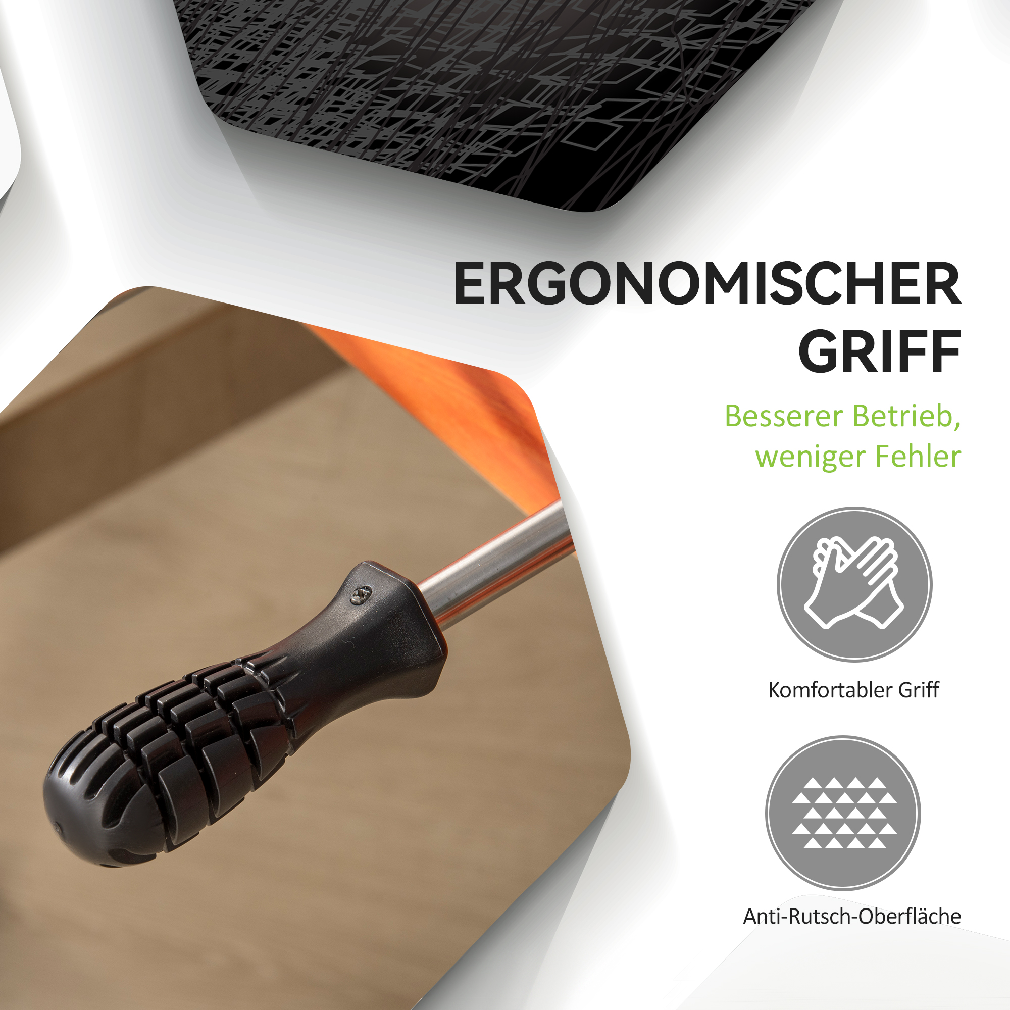 Tischkicker, Tischfußball-Set, 2 Bälle, rutschfeste Griffe, für Jugendliche Erwachsene, Punkteanzeige, MDF, Metall, Bunt