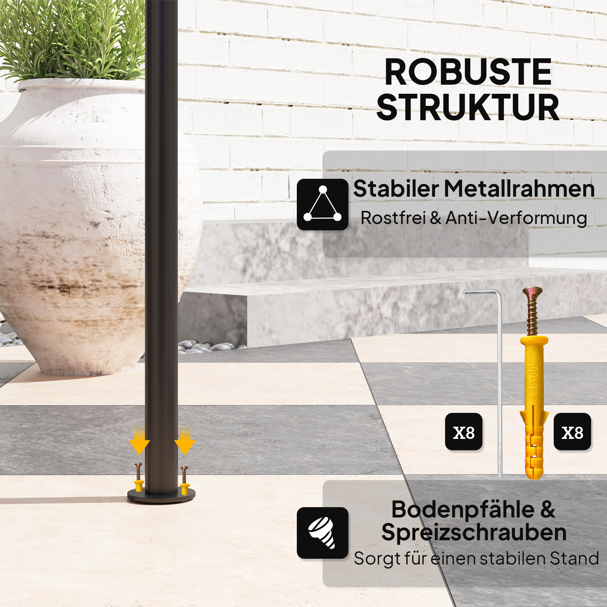 Grillpavillon mit LED 240 x 150 x 258 cm wasserabweisend flammhemmend Gartenpavillon mit Doppelschichtdach