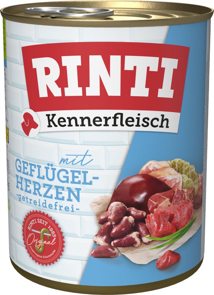 Rinti Kennerfleisch Geflügelherzen - 800 g