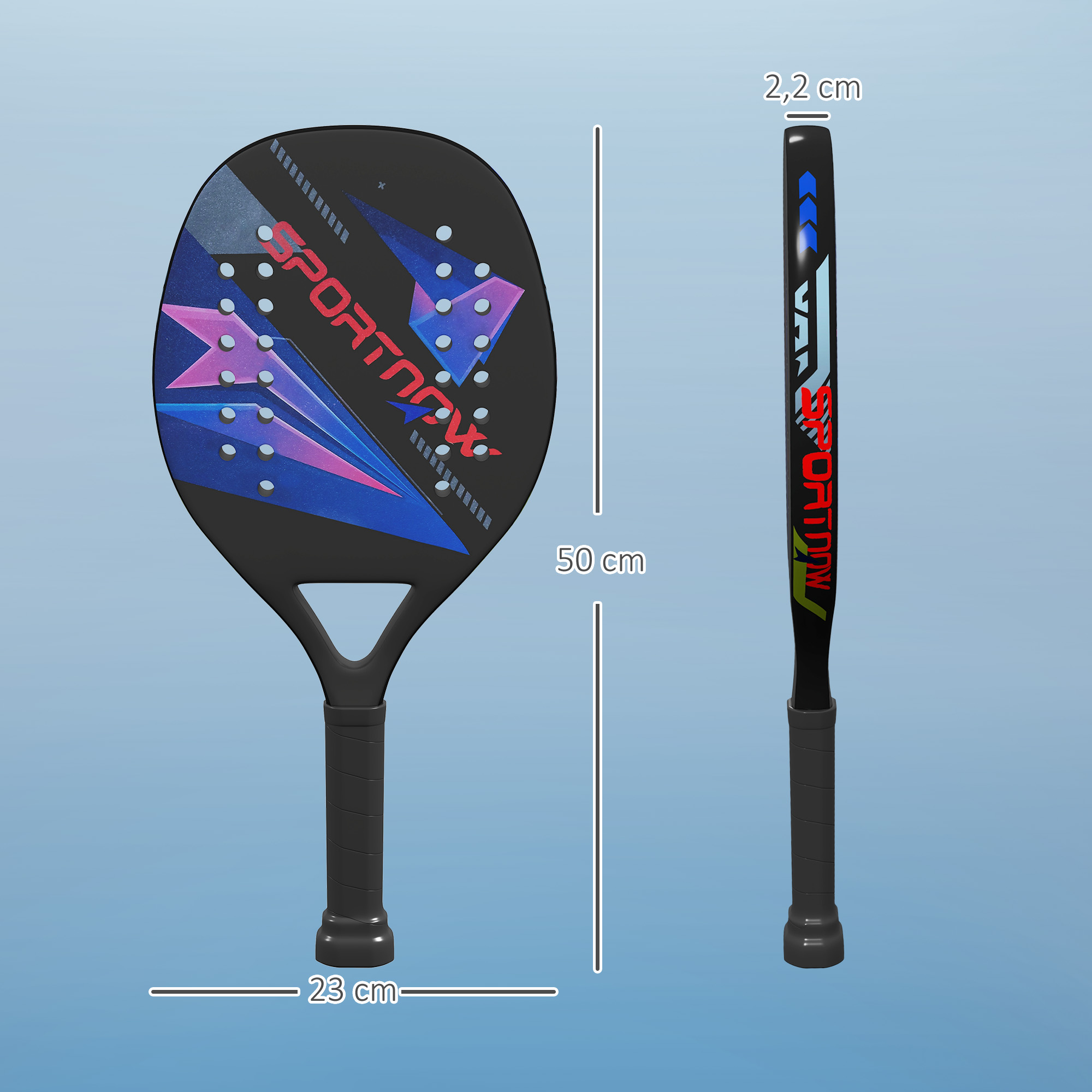 Pickleball Paddles Set Schläger Set mit 2 Schlägern, Kohlefaser Oberfläche rutschfest Griff Tasche für Indoor & Outdoor