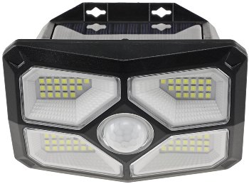 LED Solar Wandleuchte "SWL 722" / PIR Bewegungsmelder, 72 LEDs, IP65