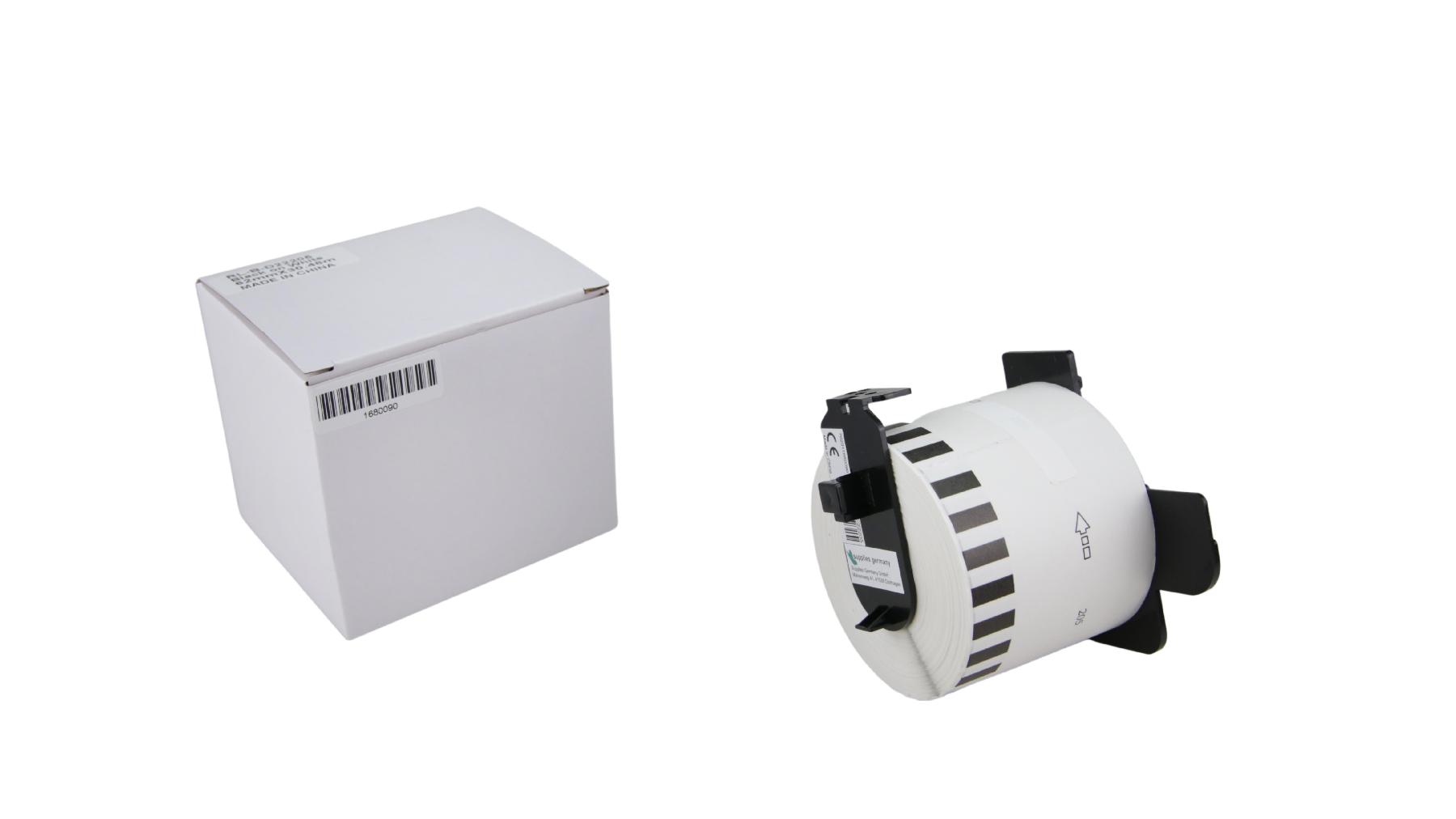 alternativ Etiketten DK22205 62mm für Brother  / PTouch / 30.48m