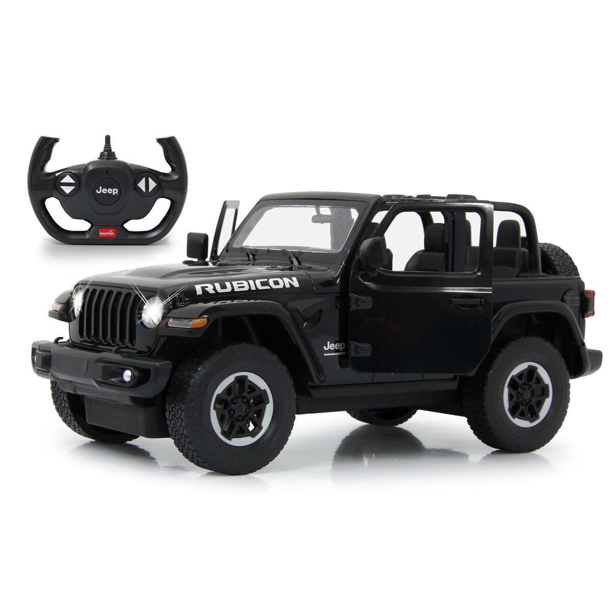 Jeep Wrangler JL 1:14 schwarz 2,4GHz Tür manuell Jeep Wrangler JL 1:14 schwarz 2,4GHz Tür manuell