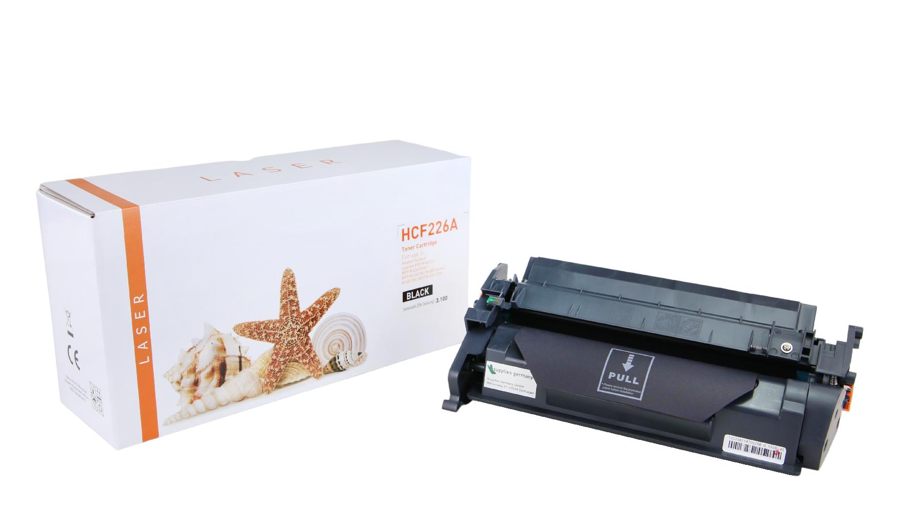CF226A alternativ Toner schwarz für HP / CF226A / 3.100 Seiten CF226A alternativ Toner schwarz für HP / CF226A / 3.100 Seiten